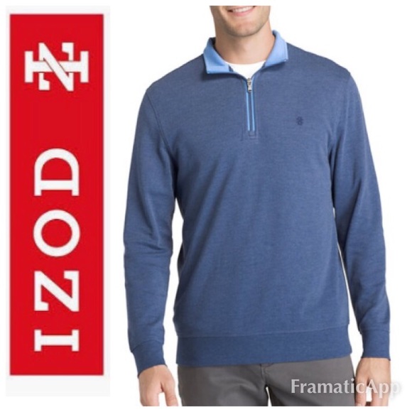izod half zip pullover